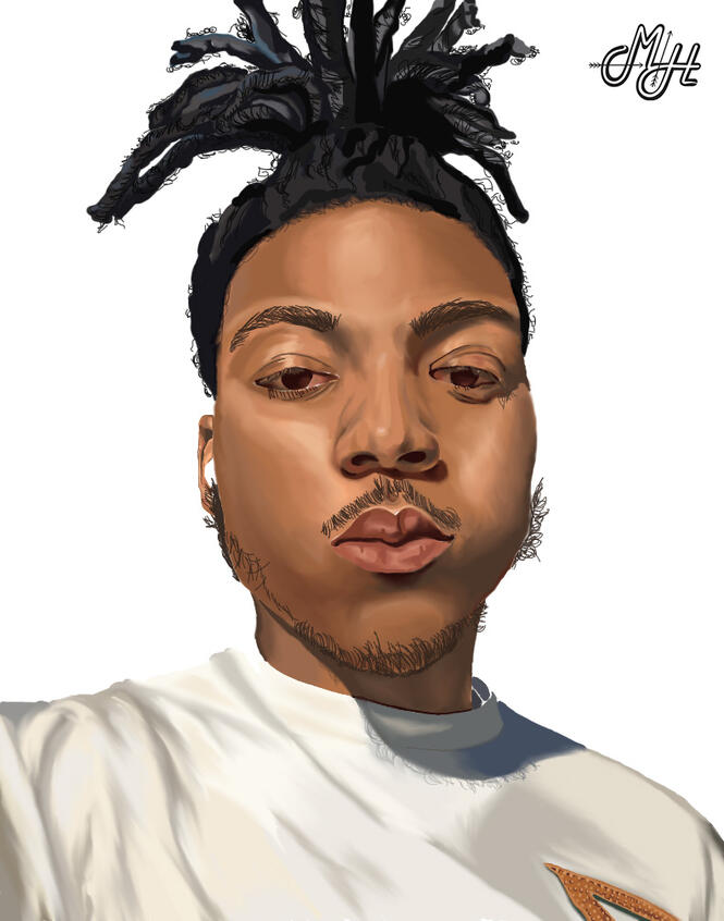 Portrait Study #1, 2022 (Adobe Photoshop)